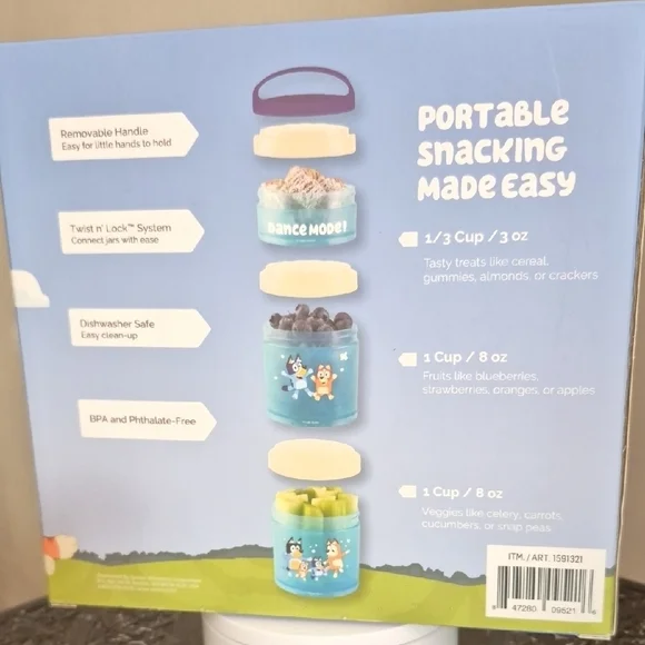 Bluey Snack Stacks - Colorful Kids Containers - Picture 4 of 4